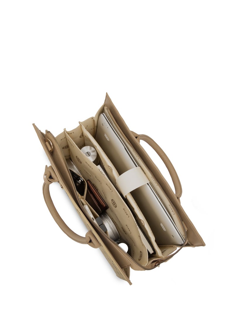 Lavie Signature Brooklyn Woman's Satchel(TAUPE) - Image 3