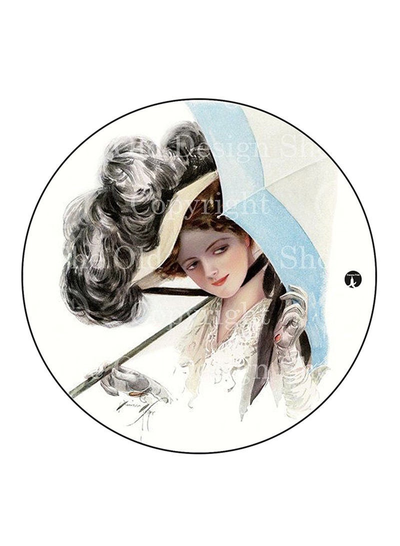 RKN A Woman Printed Mouse Pad Multicolour