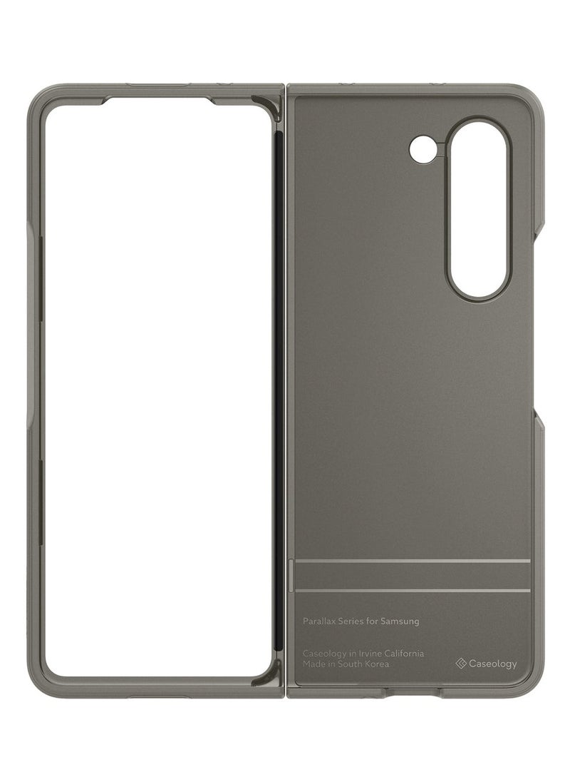 Caseology Parallax 3D Ergonomic Design Full-Body Protective Case Compatible with Samsung Galaxy Z Fold 5 Case (2023) - Ash Grey