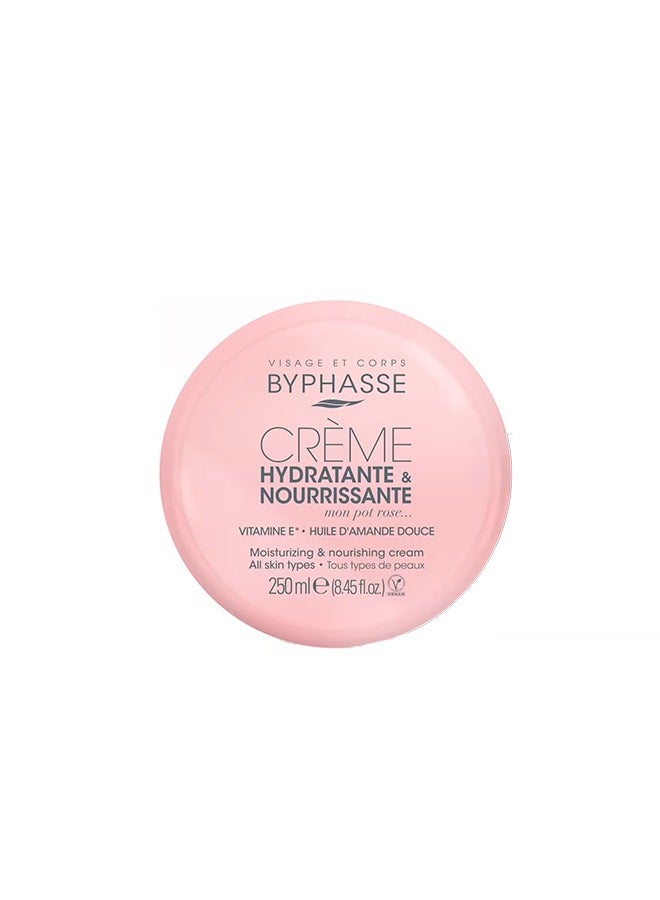 Byphasse Moisturizing And Nourishing Cream Face And Body All Skin Types 250Ml