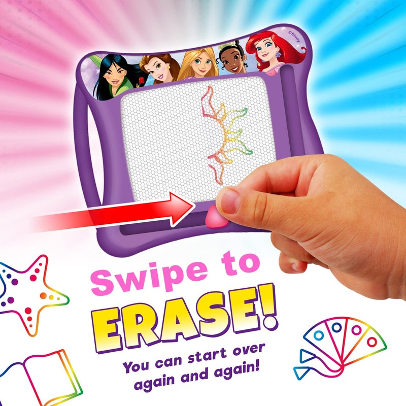 JA-RU Disney Princess Magic Draw-Magnetic Drawing Pad (1 Pack). Drawing Kids Board Car Trip Toys | Mess-Free Small Kids Write Board | Creative Activities and Travel Entertainment.B-6906-1s - Image 3