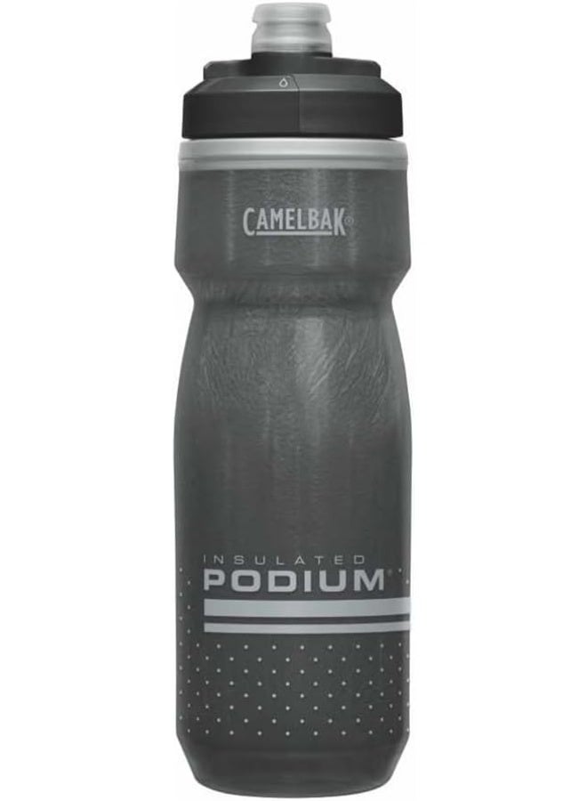 كاميلباك CamelBak Podium Chill 21oz Black – Insulated Cycling Water Bottle with Easy Squeeze Design - Image 1