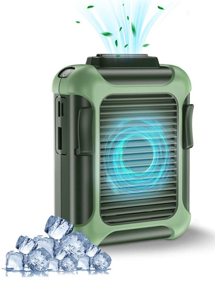 KASTWAVE Personal Belt Fan Clip On Waist Portable Cooling Fan USB Necklace Fan for Travel Outdoor Working Strong Airflow 3 Speeds Adjustable - Image 1