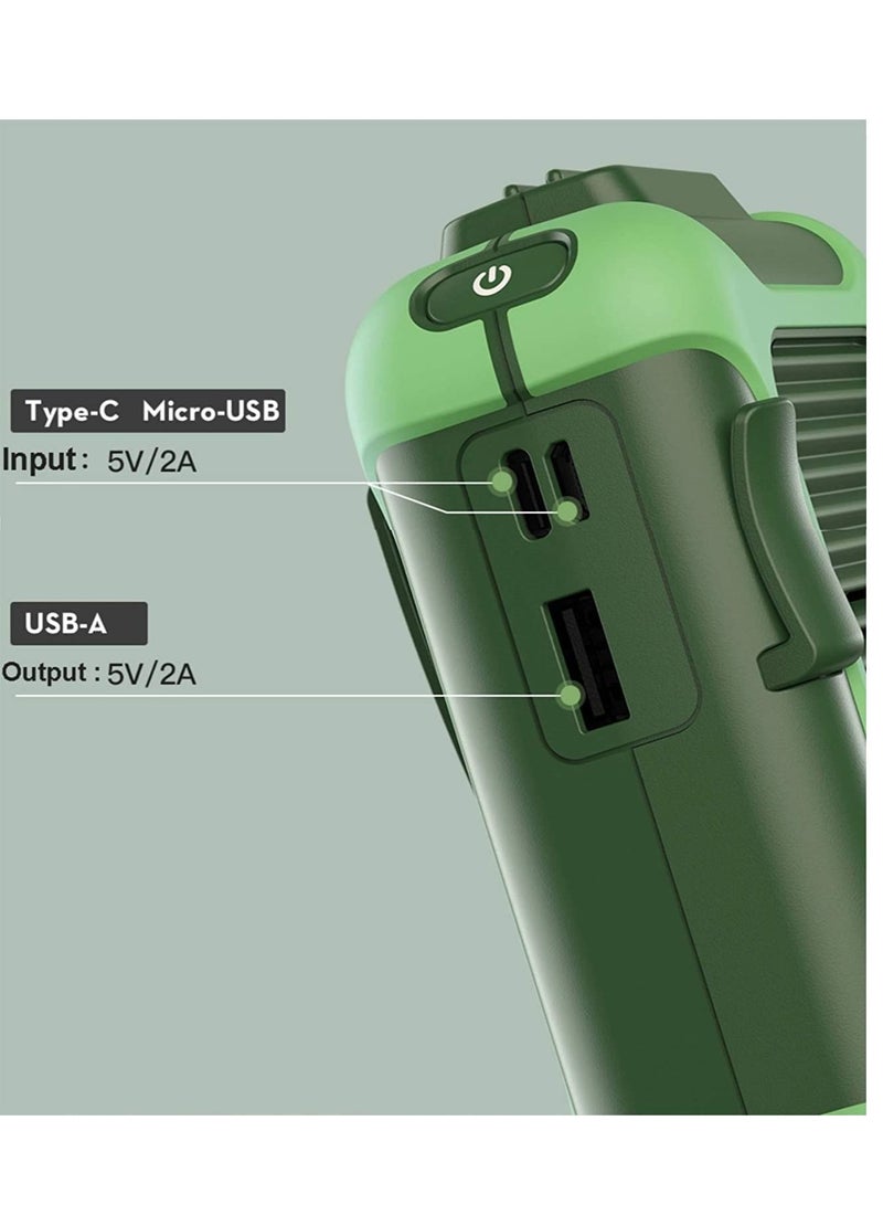 KASTWAVE Personal Belt Fan Clip On Waist Portable Cooling Fan USB Necklace Fan for Travel Outdoor Working Strong Airflow 3 Speeds Adjustable - Image 3