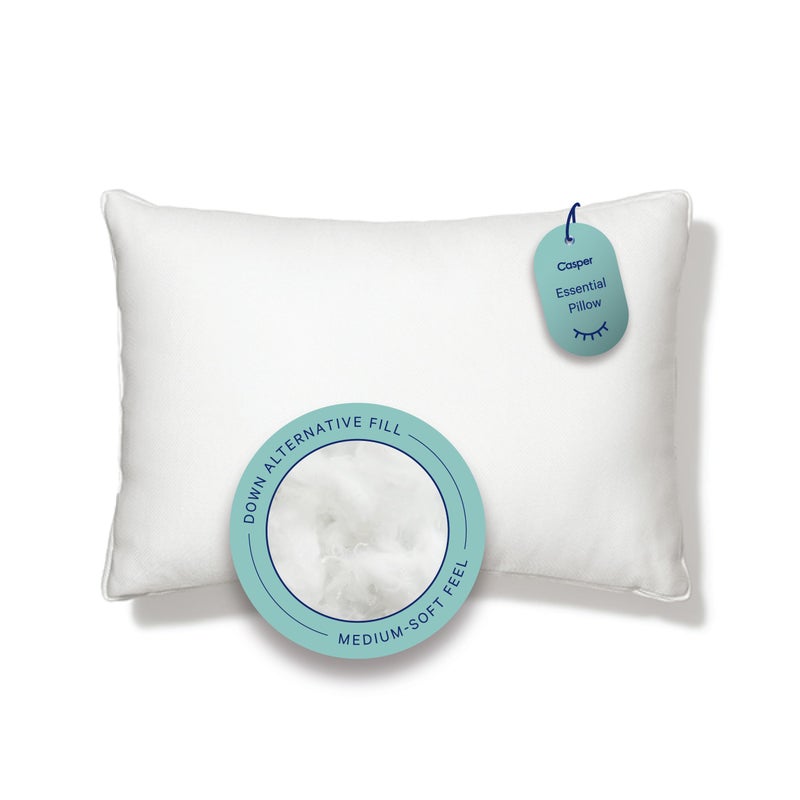 Casper Sleep Essential Pillow for Sleeping Standard White