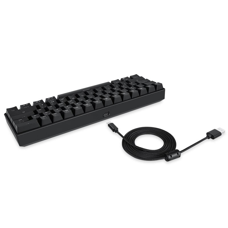 MOTOSPEED CK61 RGB Mechanical Gaming Keyboard OUTMU Blue Switches Keyboard 61 Keys Anti-ghosting with Backlight for Gaming Black - Image 5