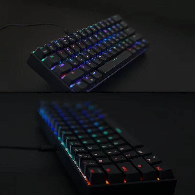 MOTOSPEED CK61 RGB Mechanical Gaming Keyboard OUTMU Blue Switches Keyboard 61 Keys Anti-ghosting with Backlight for Gaming Black - Image 4