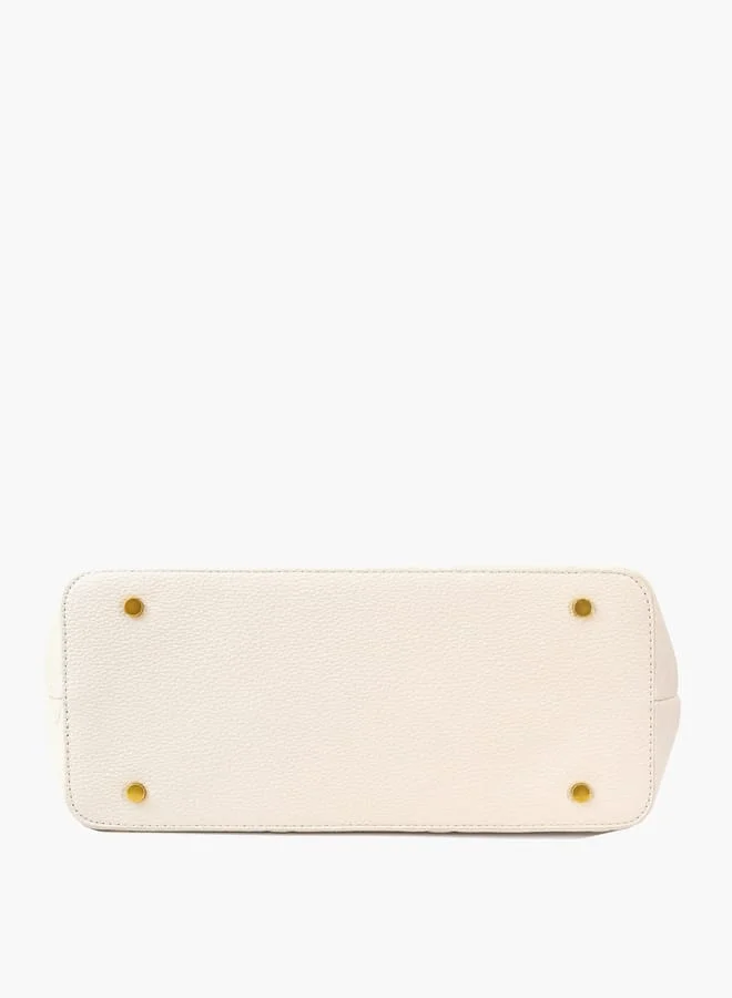 غابرييلا غوتشي Gabriella Gucci Monogram Embossed Tote Bag with Pouch