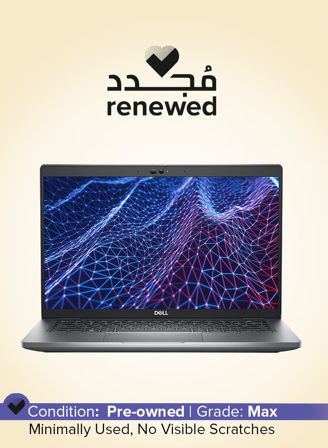 DELL Renewed - Latitude 5430 With 14-Inch Full HD Notebook,Intel Core i5/12th Gen/10-Core/16GB RAM DDR4/512GB SSD/Windows 11 Pro English/Arabic Silver