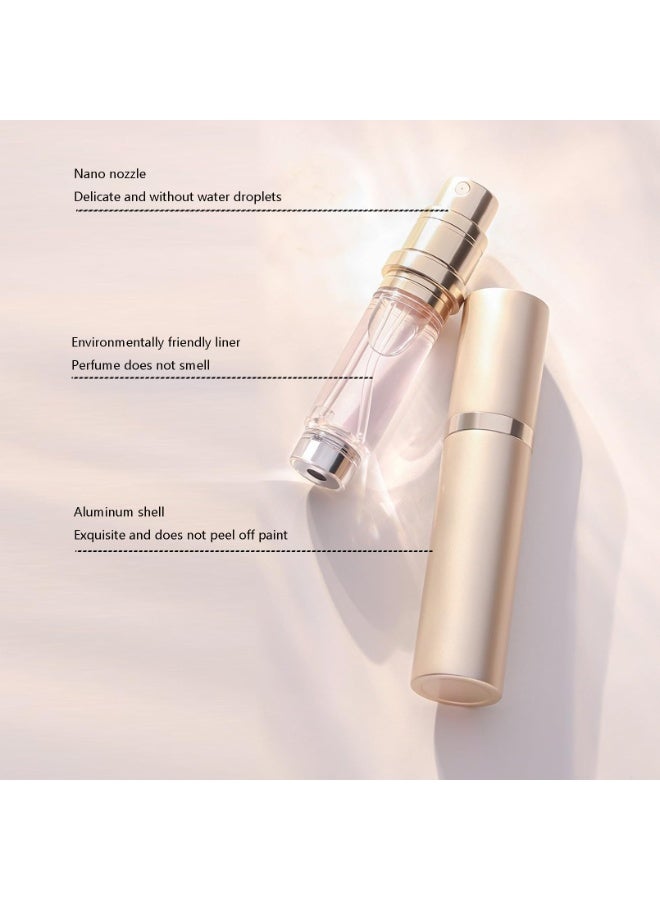 3PCS 5ml Perfume Travel Refillable Bottle ,Bottom-Filling Fragrances Perfume Atomizer ,Mini Empty Spray Bottle ,Travel Perfume, Pocket Travel Toiletries ,Holiday Travel Essentials ,Empty Mini Cologne Dispenser,Pocket Atomiser,Rose Gold+ Silver+Gold