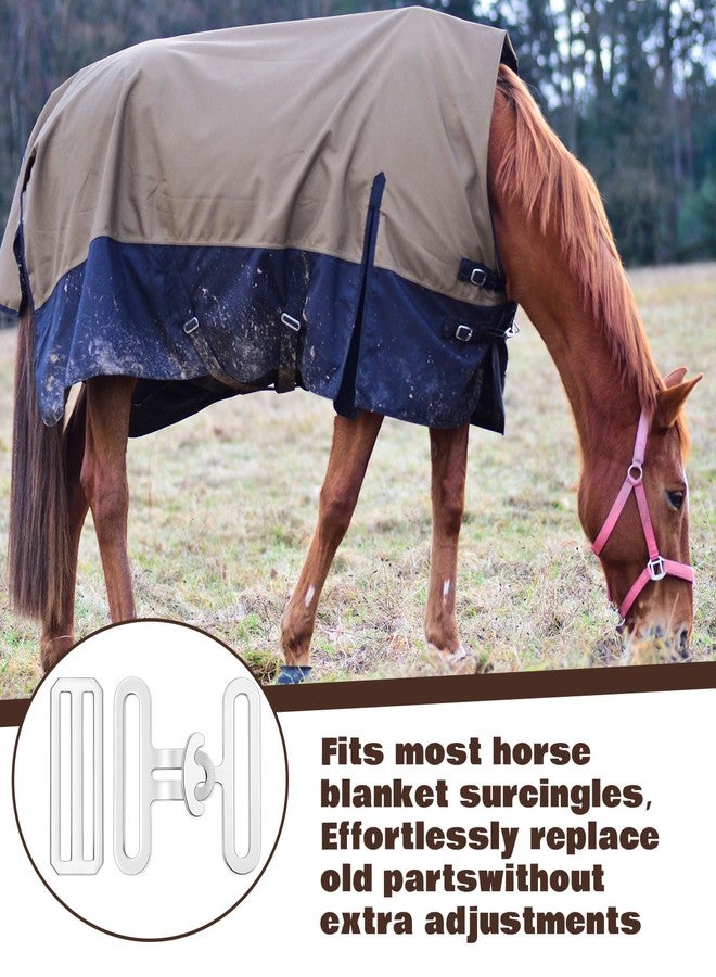 Yaocom مجموعة ياوكوم المكونة من 6 قطع من مشابك أحزمة بطانيات الخيول، مجموعة استبدال أحزمة عالمية مقاس 2 بوصة، أدوات متينة لإصلاح واستعادة أي ملحق لبطانيات الخيول، مجموعتان - Image 5