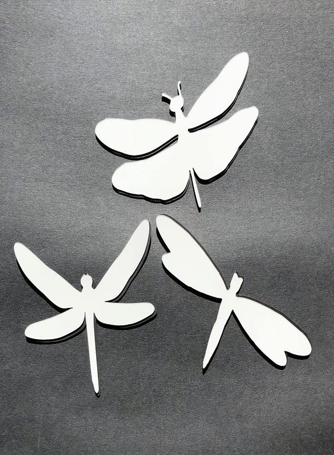 DCentral® Three Dragonflies Flexible Safety Screen Magnets: Double-Sided. Bright White-Easier to See Day & Night. Decorative. Helps to Stop Walking into Screens, Avg Sizes; 6" x 4" - Image 3
