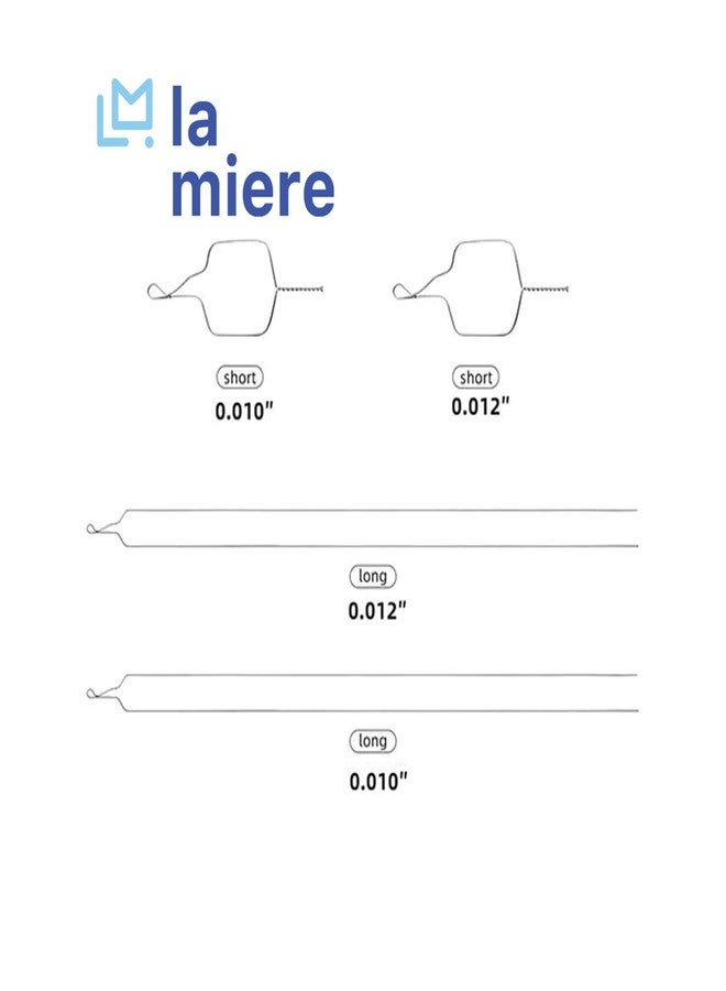 LA MIERE 100 Pcs Orthodontic Stainless Steel Preformed Ligature Wire, Ligature Ties Wire, SS, 0.010 Long - Image 2