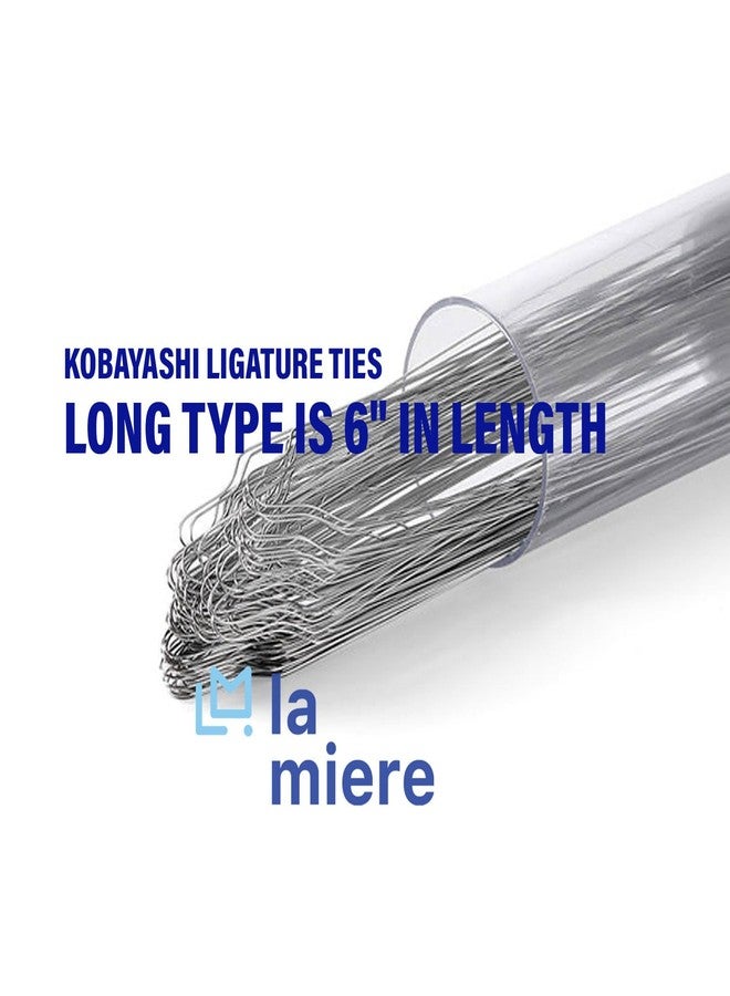 LA MIERE 100 Pcs Orthodontic Stainless Steel Preformed Ligature Wire, Ligature Ties Wire, SS, 0.010 Long - Image 3
