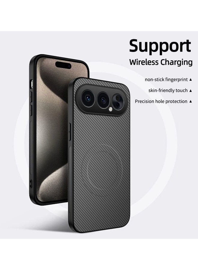 Magnetic Case for Honor 500 Pro 5G , Premium Twill Texture Case, Raised Camera Lens Protection，Military Grade，Fashion Shockproof Honor 500 Pro Cover ，Comfortable Touch - Image 2