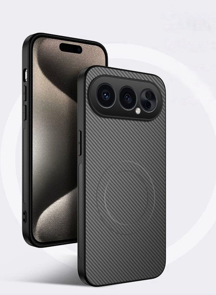 Magnetic Case for Honor 500 Pro 5G , Premium Twill Texture Case, Raised Camera Lens Protection，Military Grade，Fashion Shockproof Honor 500 Pro Cover ，Comfortable Touch - Image 1