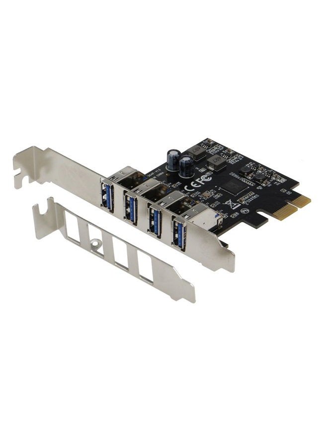 SEDNA - PCI Express USB 3.1 Gen I (5Gbps) 4 Port Adapter with Low Profile Bracket - Supports Windows, Linux and Mac Pro (2008 to 2012 Late Version), no need power connector - Image 1