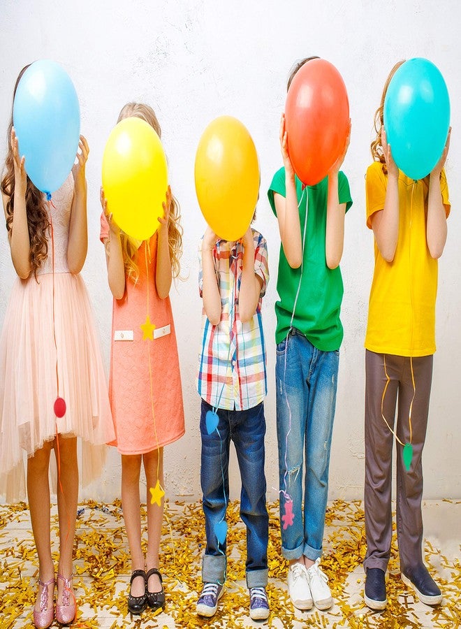 BLLREMIPSUR 20 PCS Colorful Plastic Balloon Weights - Heart, Star, Smiley, Bear Shaped for Helium Balloons - Party Decor (Color and Shape Random) - Image 2