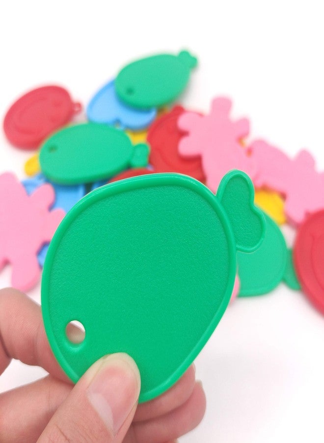 BLLREMIPSUR 20 PCS Colorful Plastic Balloon Weights - Heart, Star, Smiley, Bear Shaped for Helium Balloons - Party Decor (Color and Shape Random) - Image 3