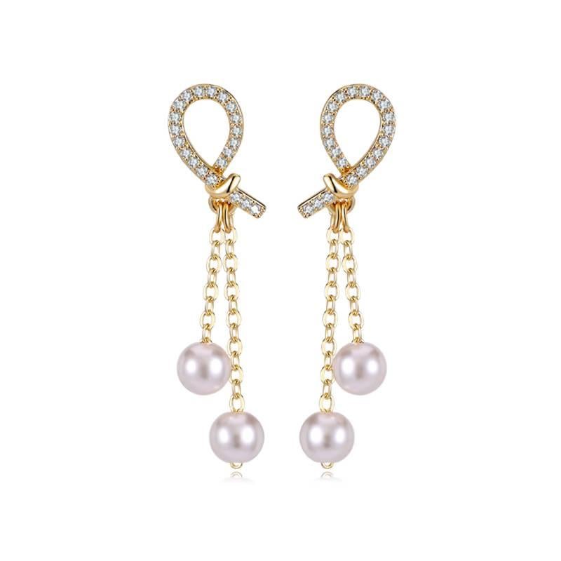 Silver Pearl Earrings in 925 Sterling Silver and Lightweight Huggie Profile for Daily Wear and Elegant Styling - JOVA - Image 1