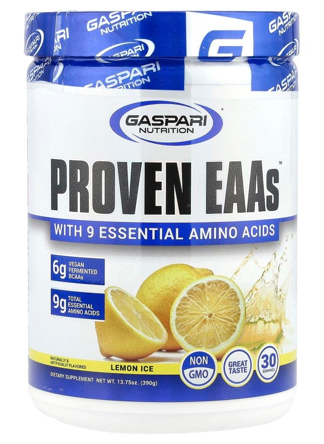 Gaspari Nutrition Proven EAAs™ Lemon Ice 13.75 oz (390 g) 