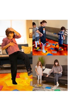 NIBEMINENT Floor Games, The is Lava! floor Lava Escape Challenge Game for Kids, Indoor and Outdoor Active Educational Play Turntable Card Children's Ground Family Board Toy  - Image 2