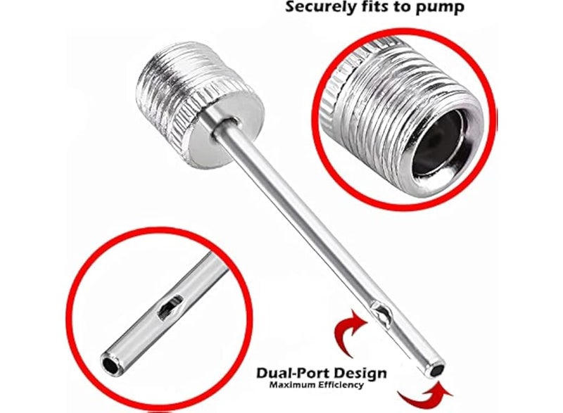 Ball pump inflation needle, stainless steel air pump needles ideal for inflating footballs, basketballs, volleyballs and all other sports balls (3-pack) - Image 3