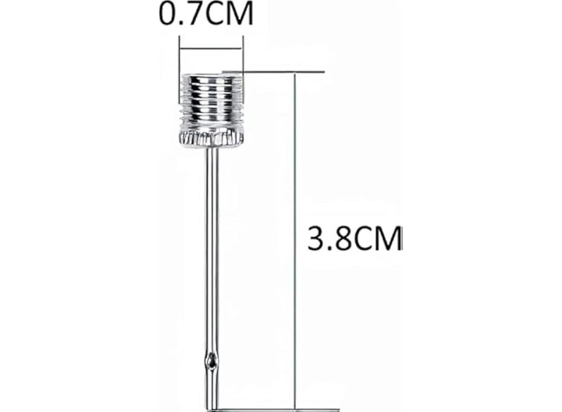 Ball pump inflation needle, stainless steel air pump needles ideal for inflating footballs, basketballs, volleyballs and all other sports balls (3-pack) - Image 2