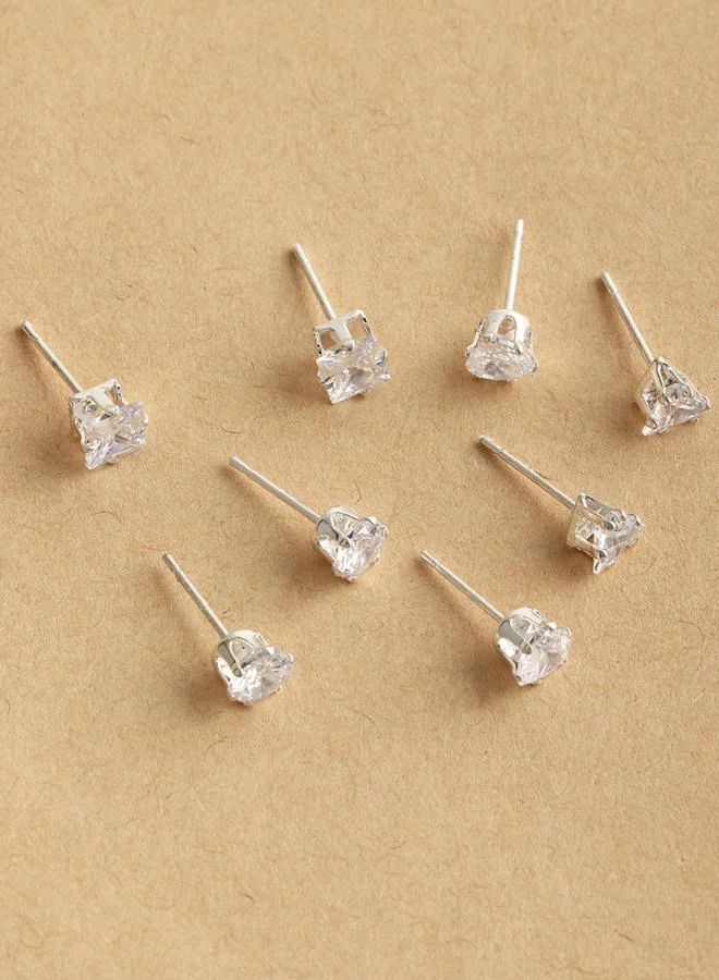 تايك تو مجموعة من 4 - أقراط مرصعة بفصوص