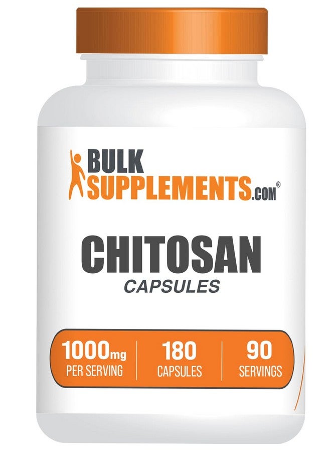 BulkSupplements.com Chitosan Capsules - Chitosan Supplements, Chitosan 1000mg - from Shellfish, 2 Capsule per Serving, 180 Capsules (Pack of 1) - Image 1