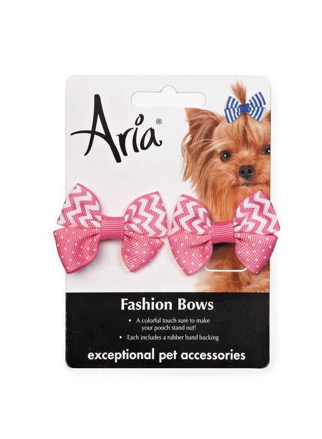 Aria 48 Piece Cute Chevron Dog Bow Canister - Image 4