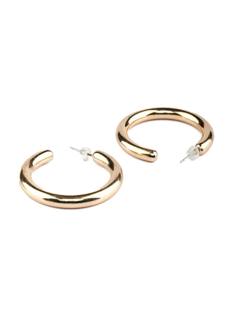 Priyaasi Rose Circular Half Hoop Earrings