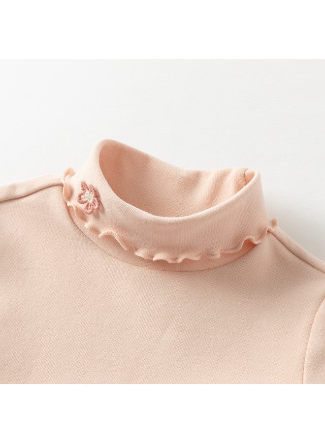 Mall-same Kids Long Sleeve T-shirt, Spring/autumn Girls High Neck Lace Blouse Base Layer - Image 5