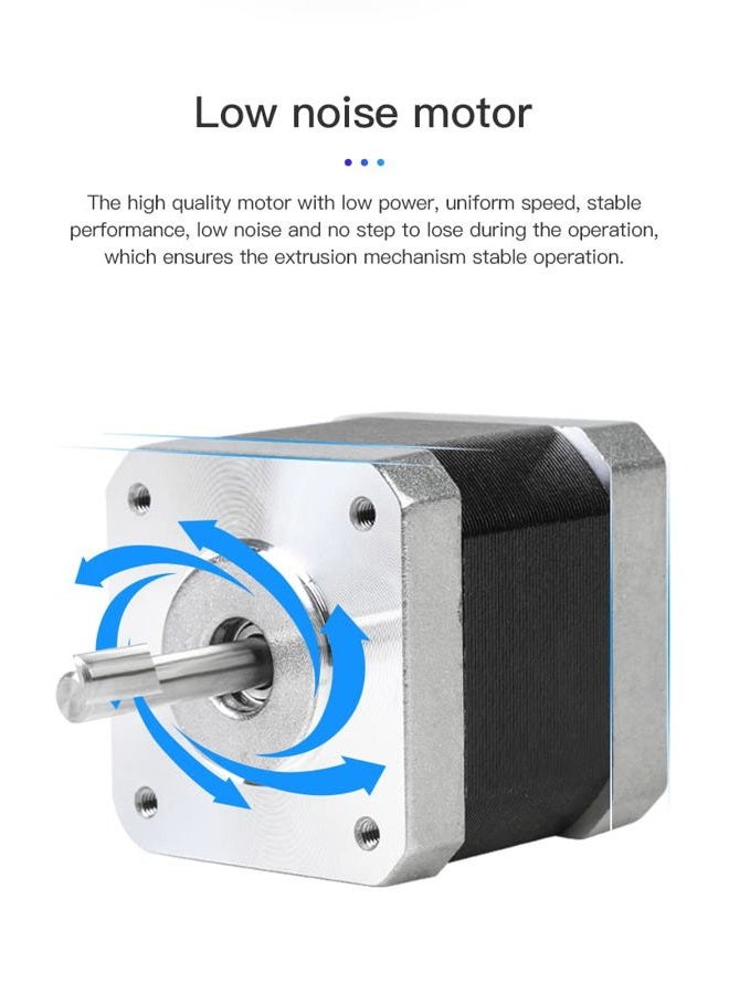 POLISI3D Ender 3 V2 Stepper Motor with Gear Compatible with Ender 3 V2, Ender 3 pro, Ender 3 Max CR-6 MAX, CR6 SE, CR-10 Smart, Ender-3 V3 SE 3D Printer (42-34, Only Motor) - Image 2