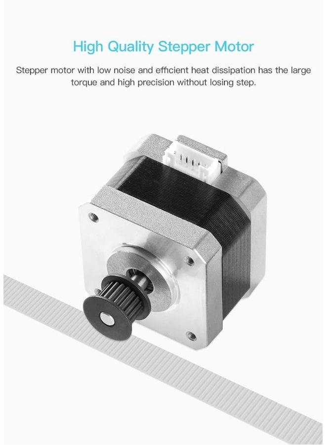 POLISI3D Ender 3 V2 Stepper Motor with Gear Compatible with Ender 3 V2, Ender 3 pro, Ender 3 Max CR-6 MAX, CR6 SE, CR-10 Smart, Ender-3 V3 SE 3D Printer (42-34, Only Motor) - Image 4