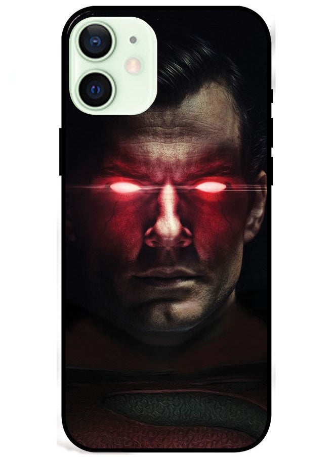 Protective Case Cover For Apple iPhone 12 Mini Superman Red Eye