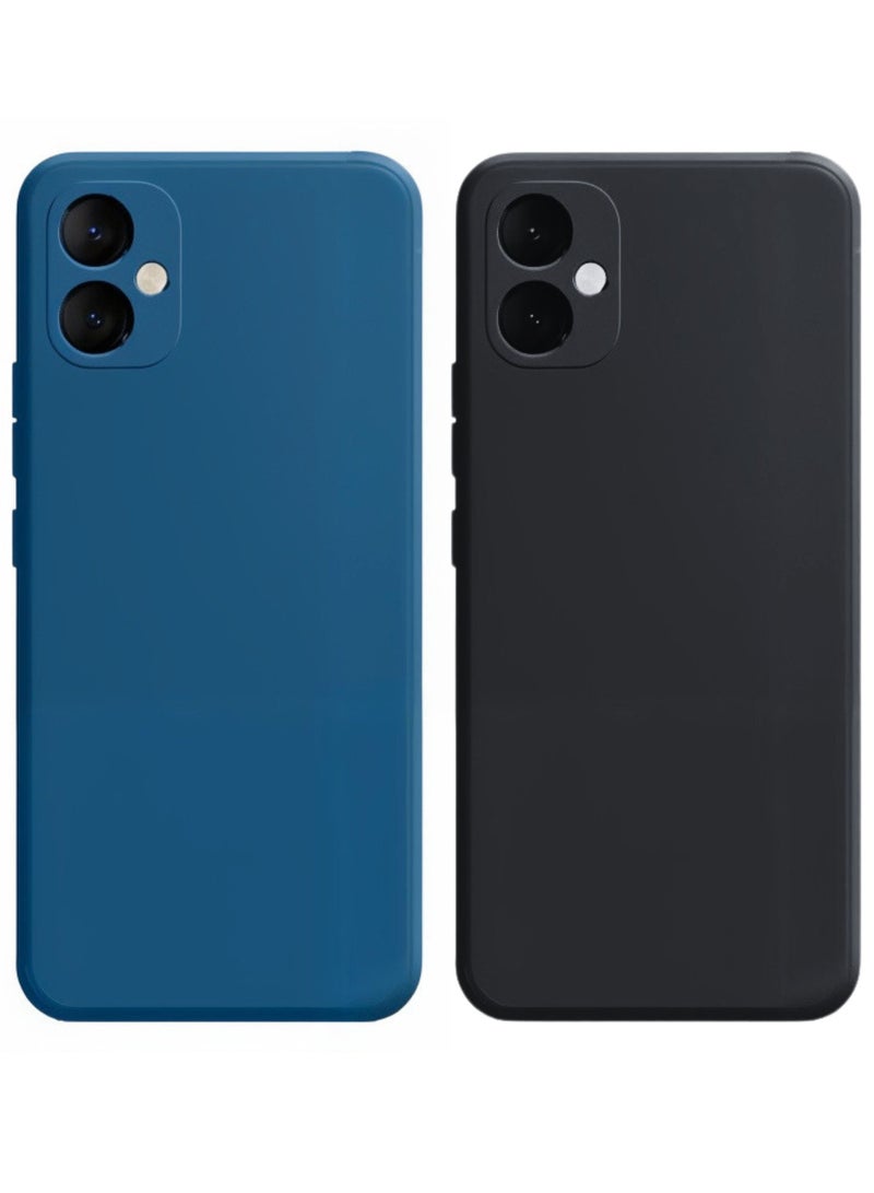 SARAOONT 2 Piece Samsung Galaxy A05 Matte Silicone Case Cover - Image 1