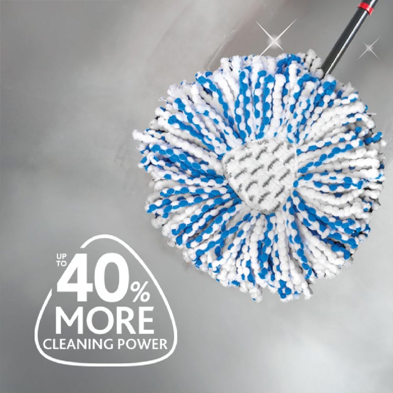 o cedar O-Cedar Genuine RinseClean Deep Clean Spin Mop Head Replacement (1-Pack) | 40% More Cleaning Power | Microfiber Refill | Machine Washable | Compatible with O-Cedar EasyWring RinseClean Spin Mop System - Image 3