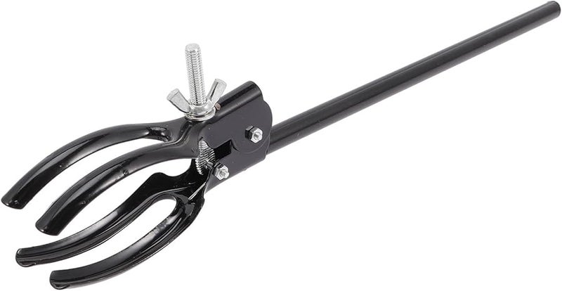 Adjustable 4 Prong Metal Flask Clamp Holder Spray Coated Iron for Laboratory Stand Support - Image 2