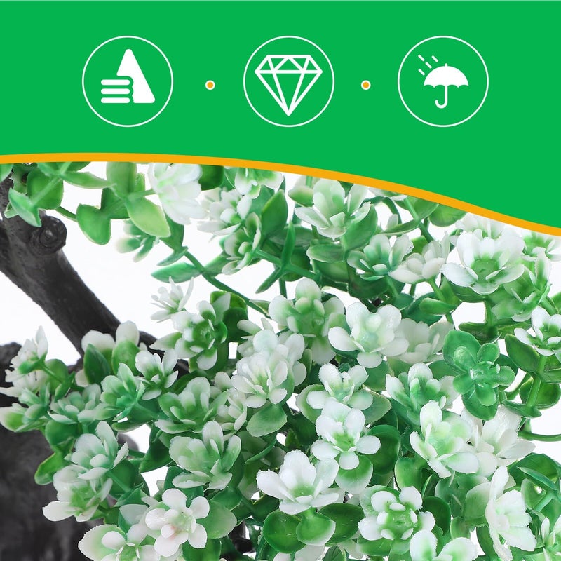 HOMSFOU Aquarium Plastic Plants Fish Tank Tree Ornaments Realistic Artificial Aquatic Decoration Miniature Landscape Decor for Office Home Aquariums - Image 4