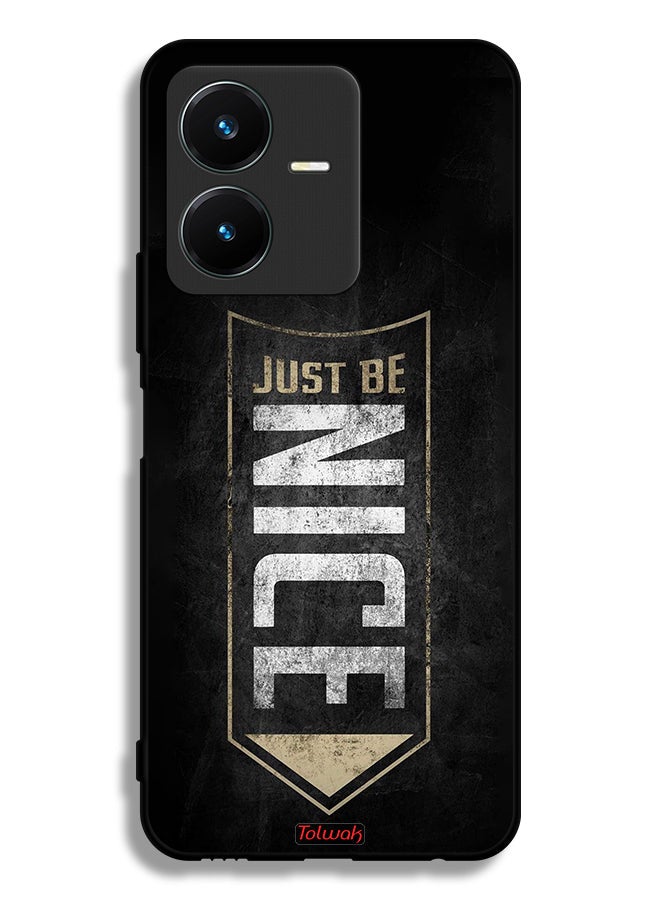 Tolwak غطاء حماية Vivo Y22 فقط كن لطيفًا - Image 1