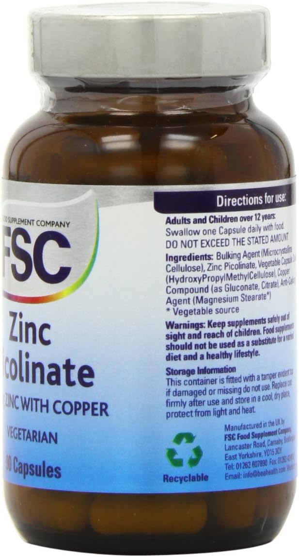 FSC 30mg Zinc Picolinate and Copper 90 Tablets - Image 2