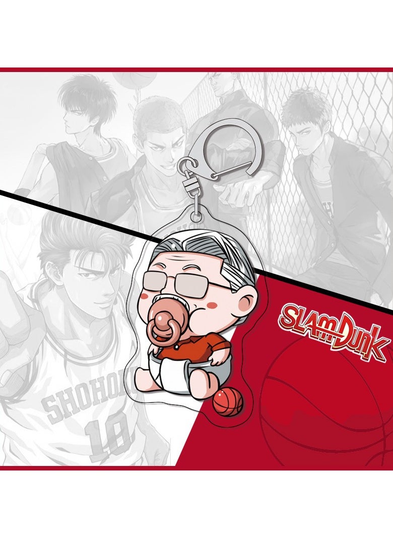 KUYING Creative Slam Dunk Keychain Student Backpack Pendant 