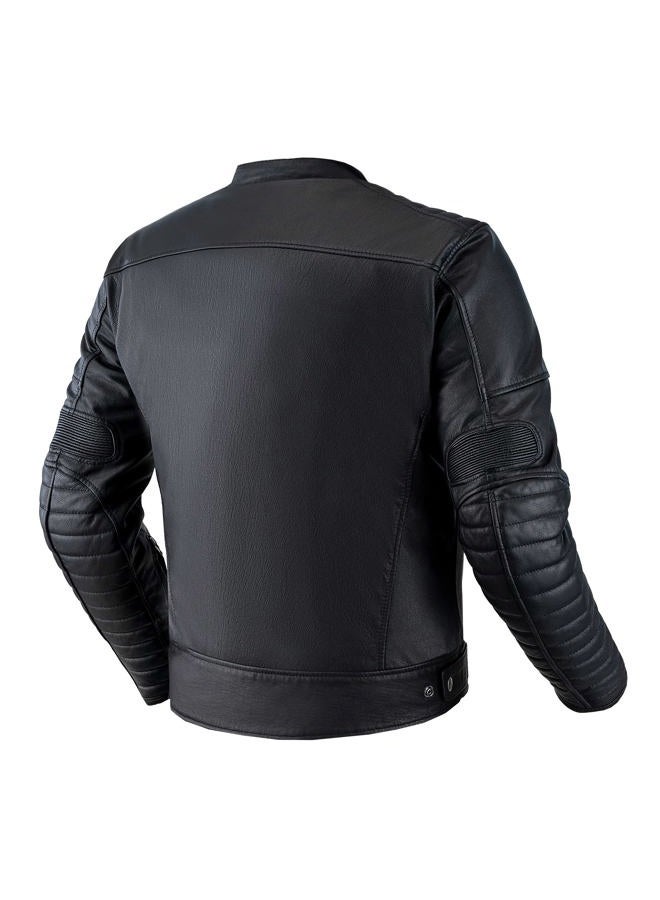 SHIMA WINCHESTER 2.0 Motorcycle Jacket for Men Classic Leather Biker Jacket with CE Back, Shoulder, Elbow Protectors, reinforced double seams (Black, S) - Image 4