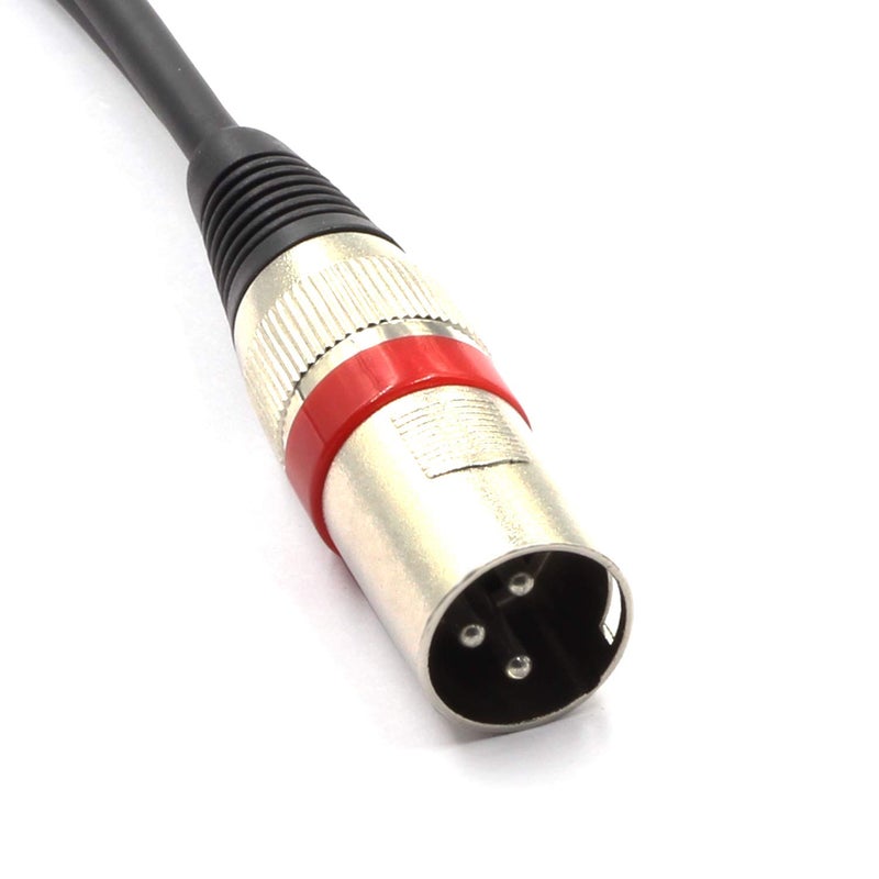 SiYear محول ذكر XLR إلى 2 × موصل RCA فونو، كابل تقسيم Y، 1 XLR 3 دبابيس إلى موصل كابل صوت ستيريو مزدوج RCA (1.5 متر) - Image 4