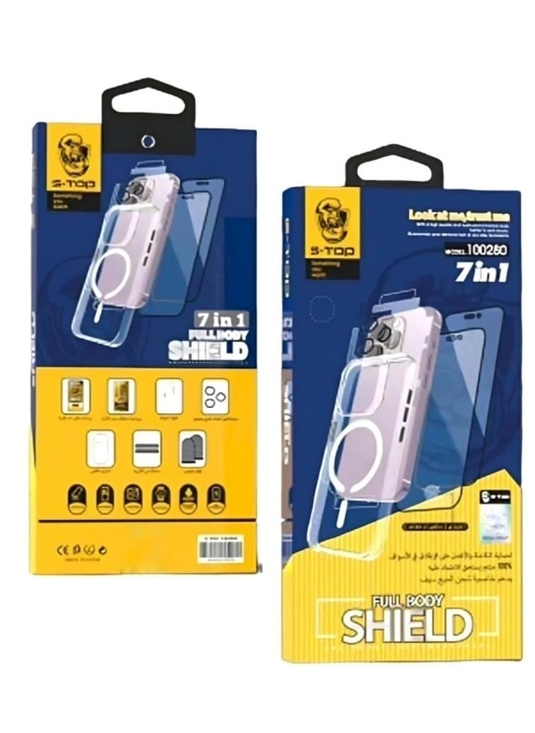 S-TOP - Integrated Protection Package 7 in 1 For iPhone15 Pro - Image 1