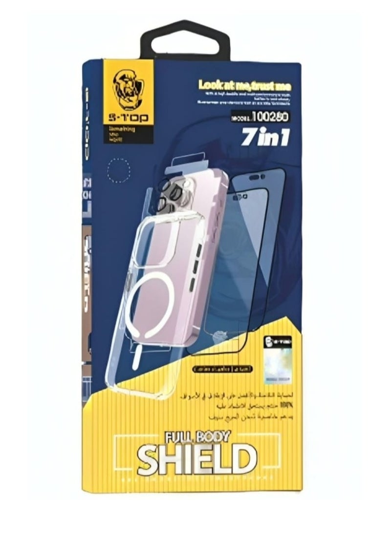 S-TOP - Integrated Protection Package 7 in 1 For iPhone15 Pro - Image 1
