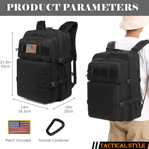 XINTREY Tactical Chef Knife Backpack Professional Knife Carrying Bag Travel Organizer Case with 30+ Pockets for Culinary Tools - Image 2