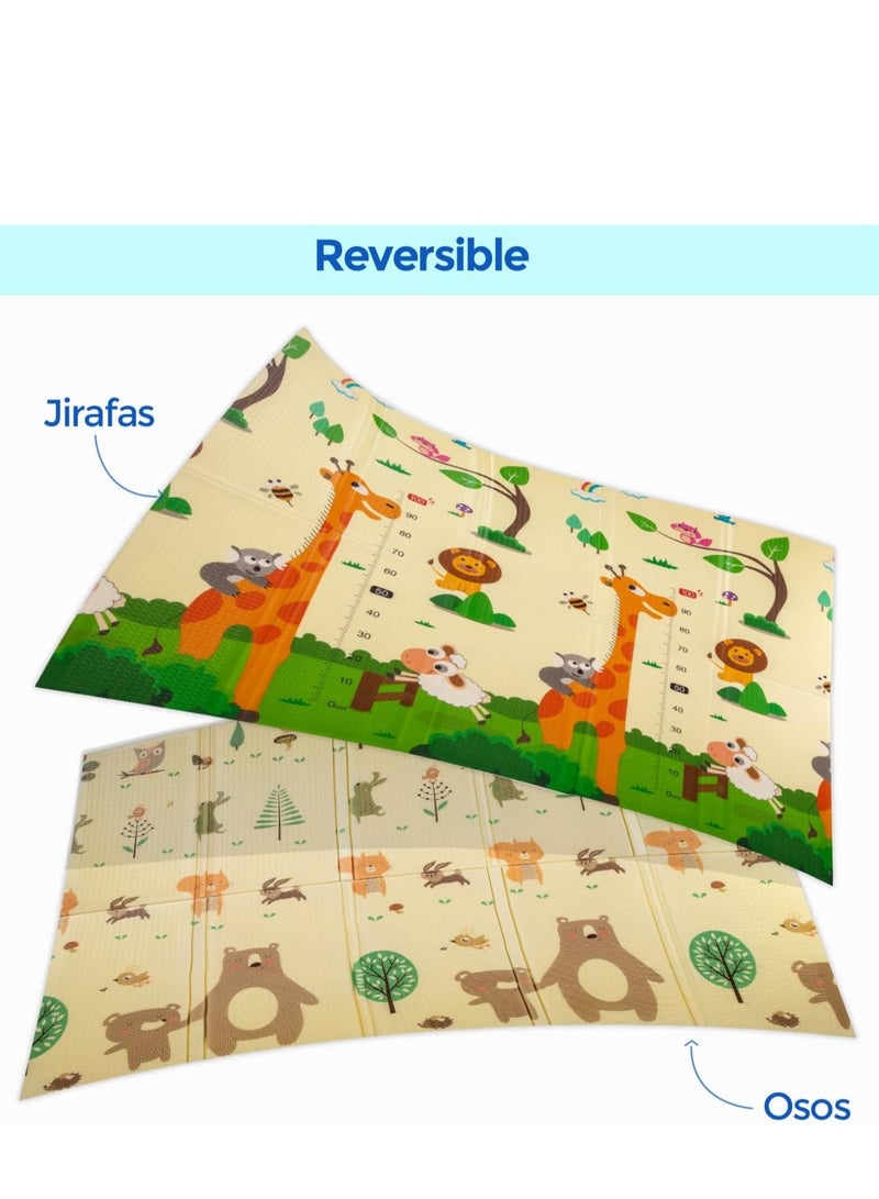 Foldable double-sided educational children's play mat - Image 3