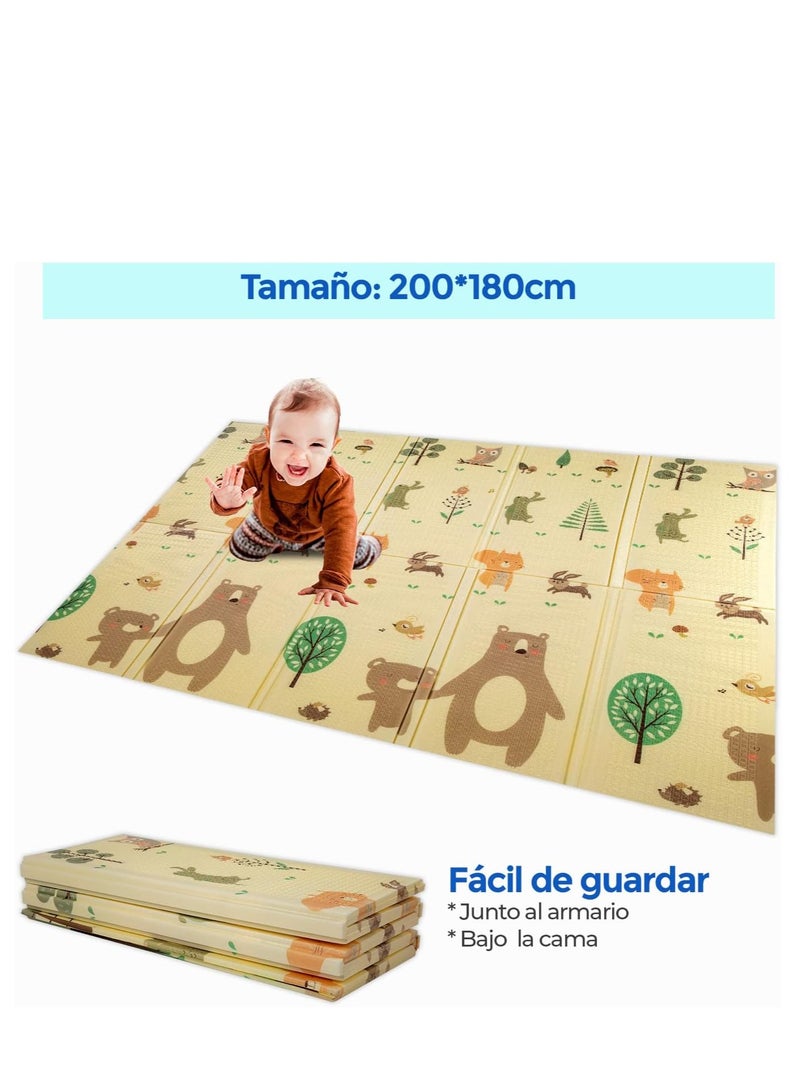 Foldable double-sided educational children's play mat - Image 4